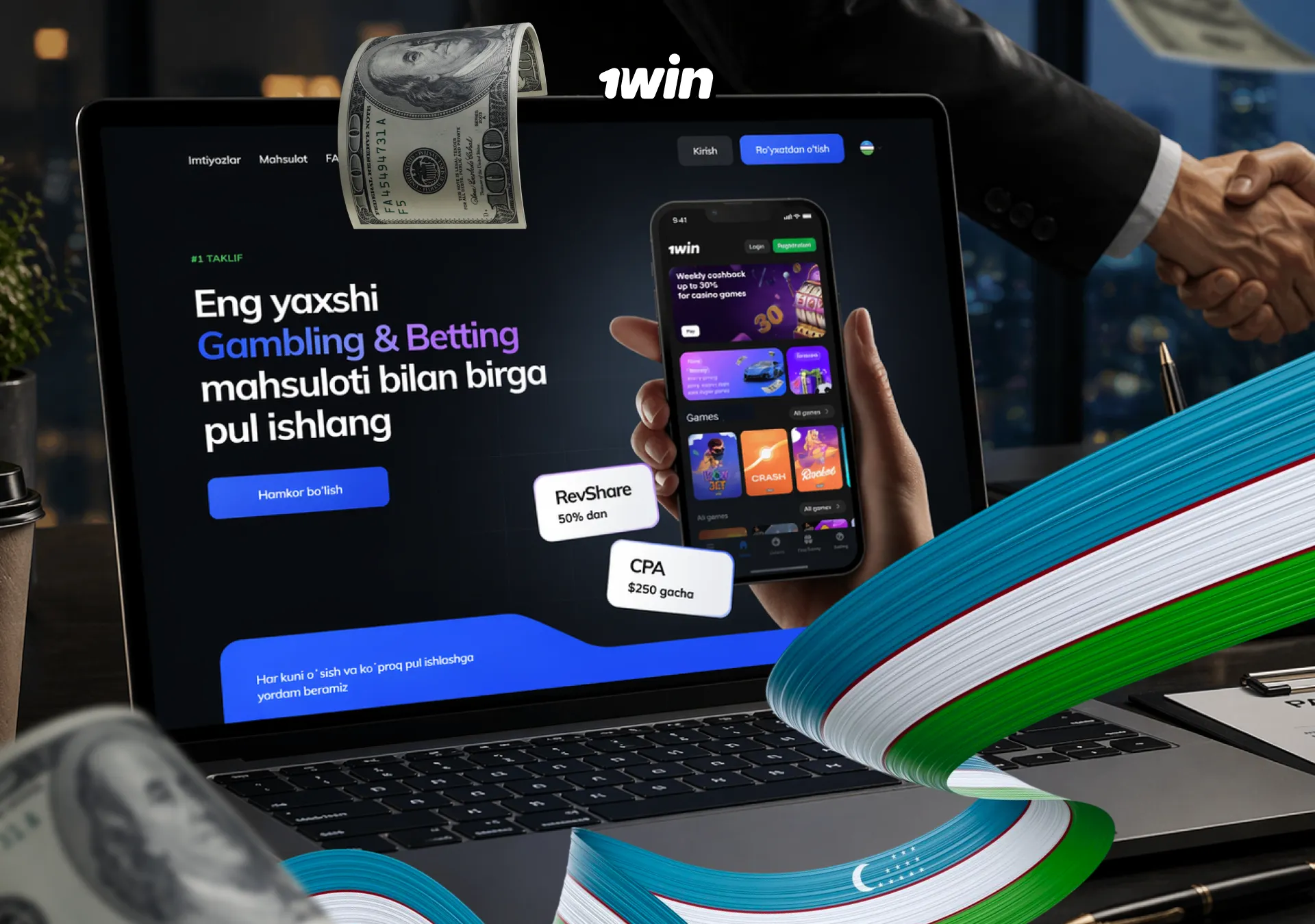 1win affiliate
